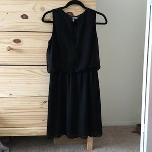 Banana Republic zip-up layered chiffon dress